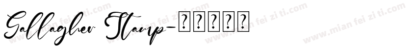Gallagher Stamp字体转换